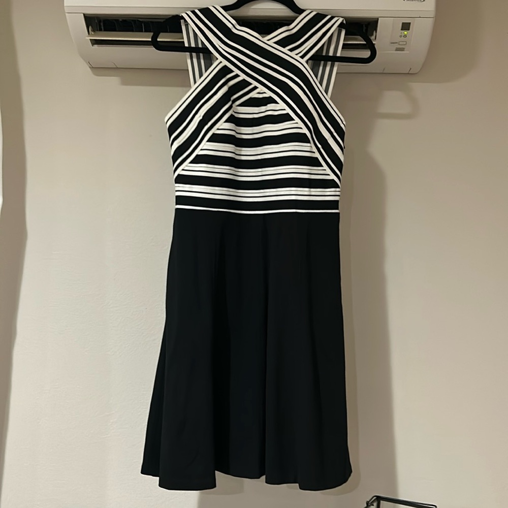 Anthropologie crosswise flair bandage dress